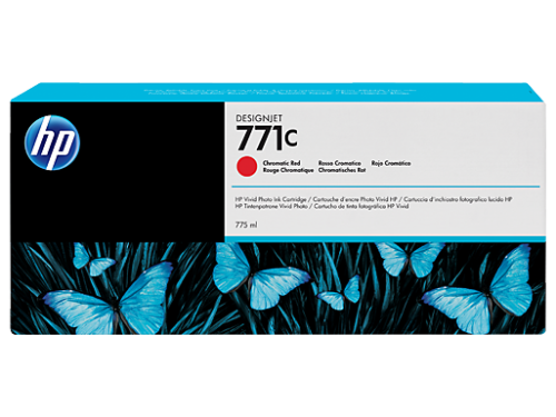 Cartouche d'encre HP 771C rouge chromatique - 775 ml