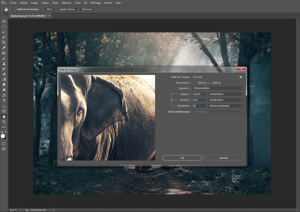 Photoshop-résolution