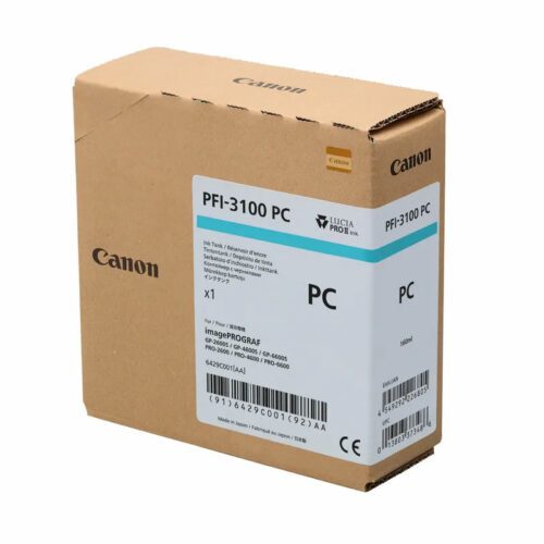 Cartouche d'encre PFI-3100PC Photo Cyan - 160 ml